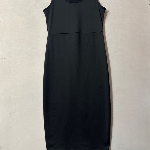 Joe Fresh Black Sheath Midi Dress Sleeveless - Picture 10 of 10